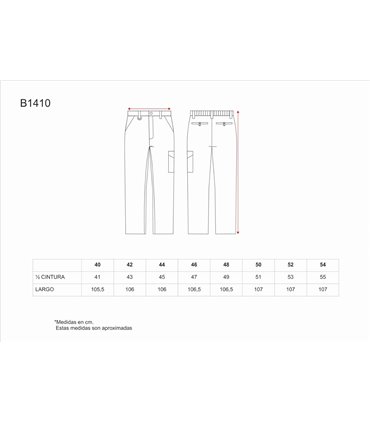 Pantalón acolchado contra el frío B1410