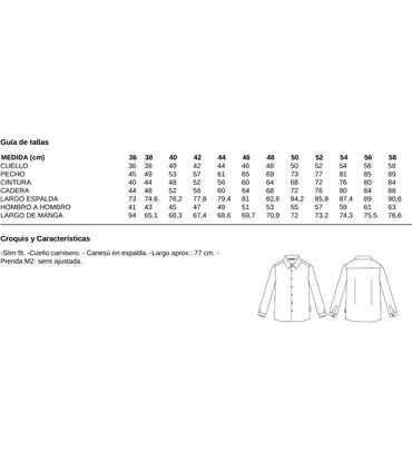 Camisa hombre ecológica Eliseo 2611