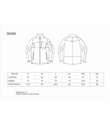 Chaqueta Deportiva de hombre Workshell S9495