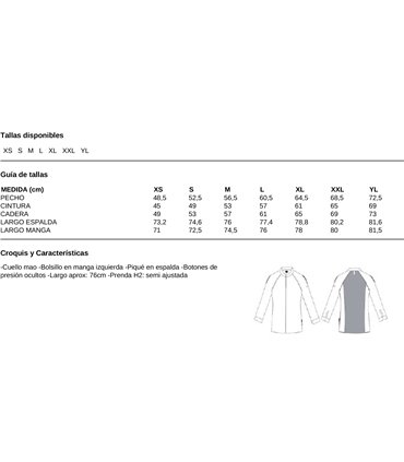 Chaqueta cocina unisex Gastro Chef Tyr 930028