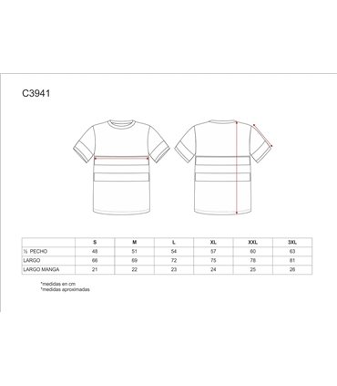 Camiseta de manga corta Alta Visibilidad C3941