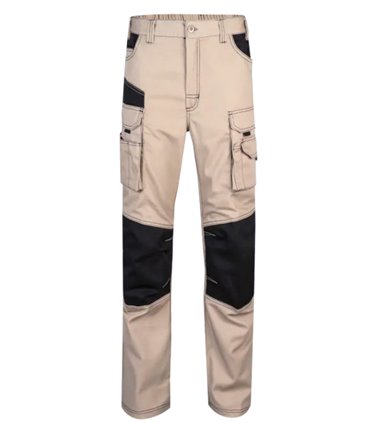 Pantalón canvas multibolsillos bicolor 103011B