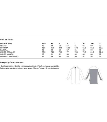 Chaqueta cocina unisex Gastro Chef Fobetor 930026