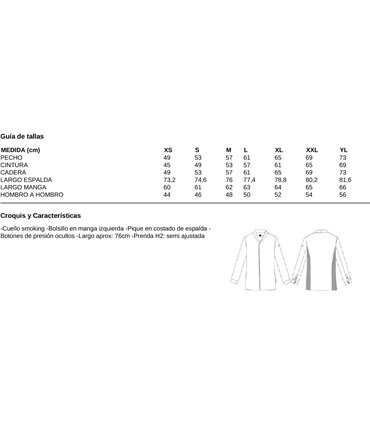 Chaqueta cocina hombre Gastro Chef Vali 930014