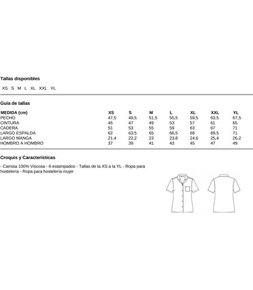 Camisa mujer Hawaiana Hibiscus 210008